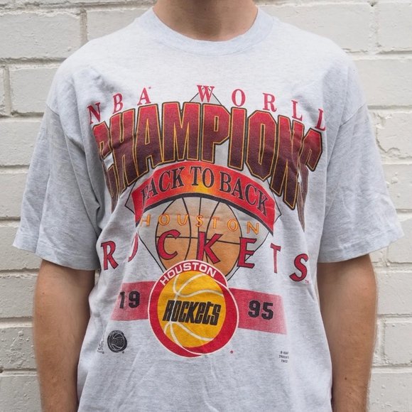 Other - N;B;A Houston Rockets Back to Back Champions 1995 shirt tee Western Conference